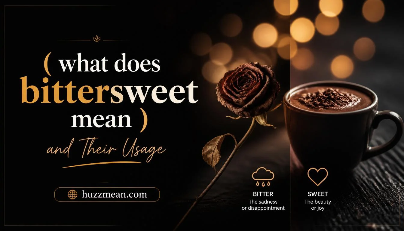 what does bittersweet mean