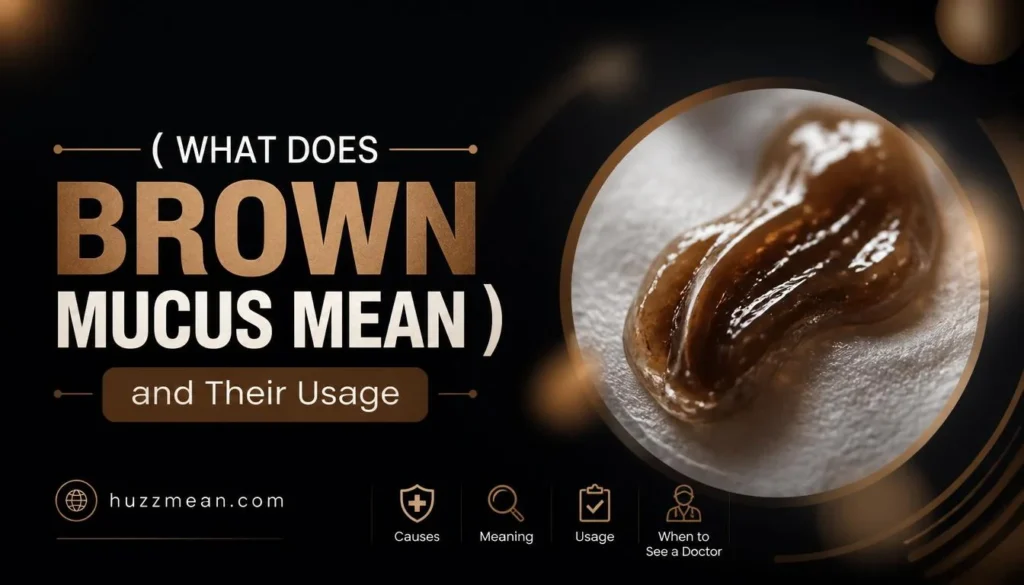 what does brown mucus mean