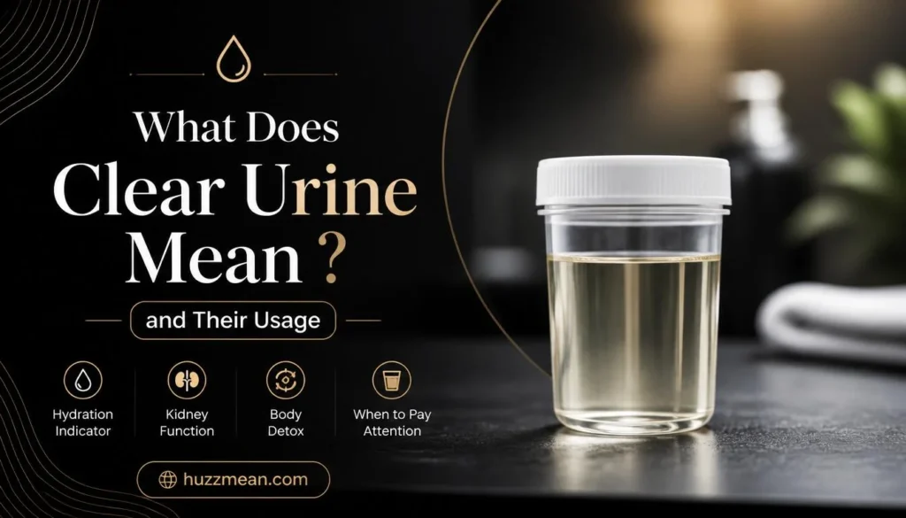 what does clear urine mean