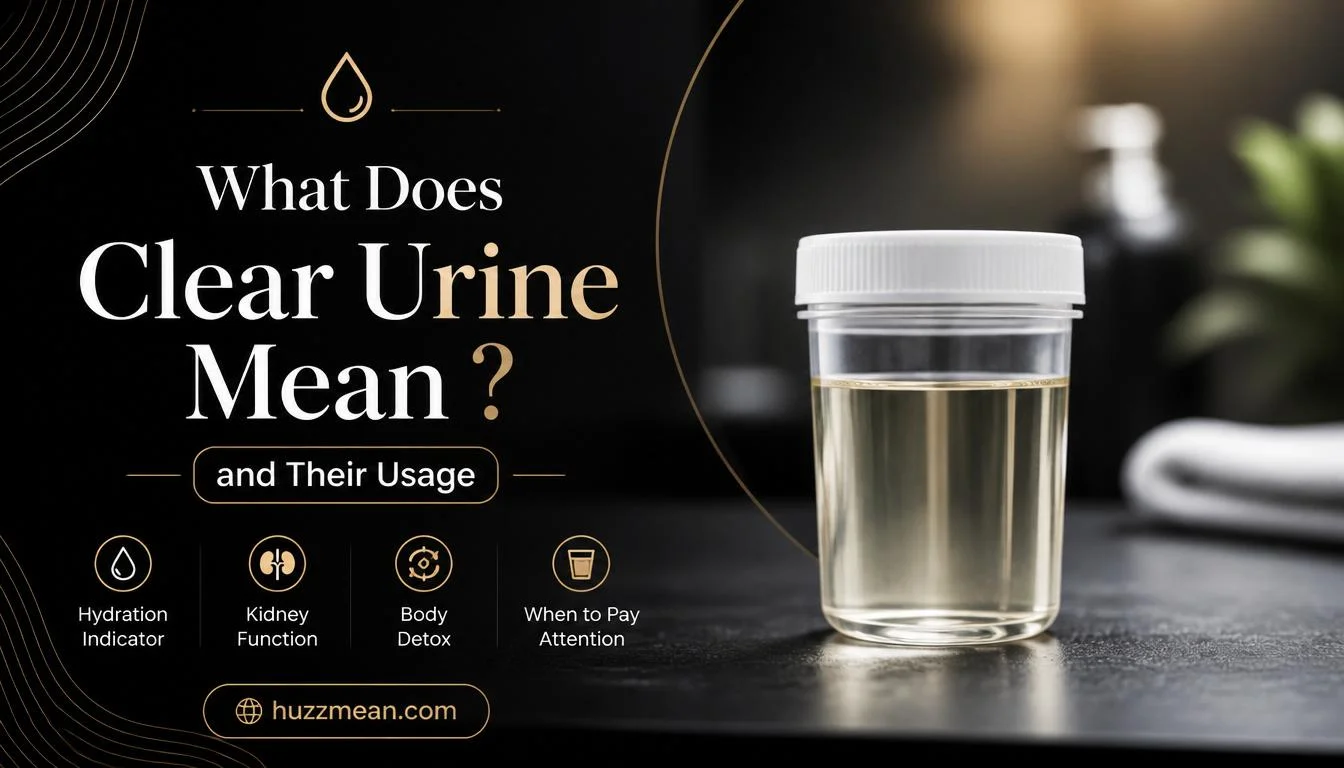 what does clear urine mean