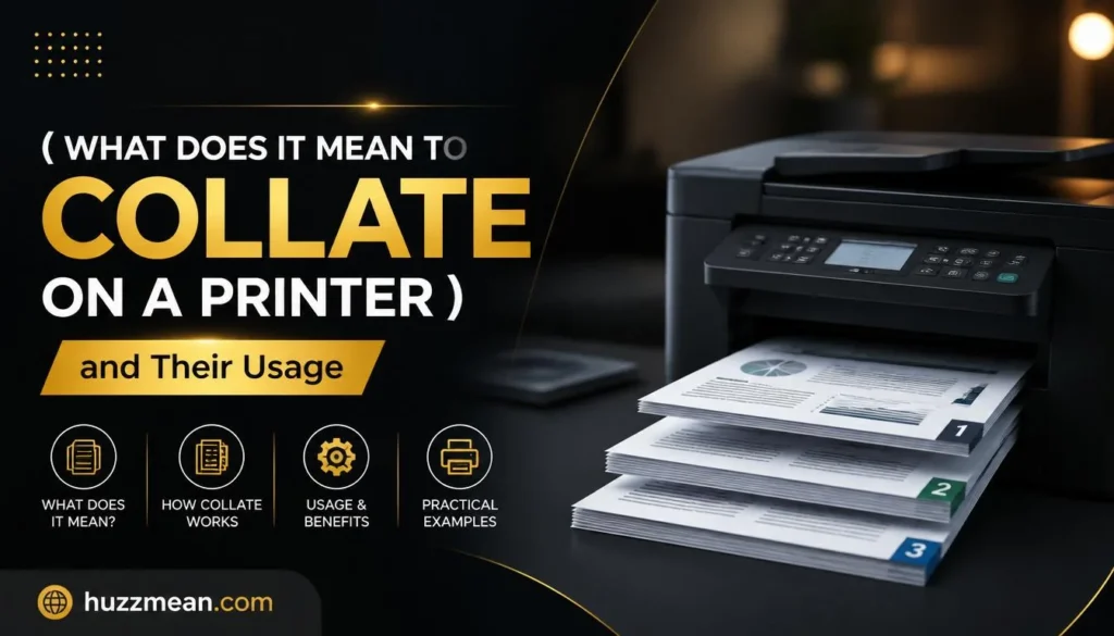 What Does Collate Mean on a Printer