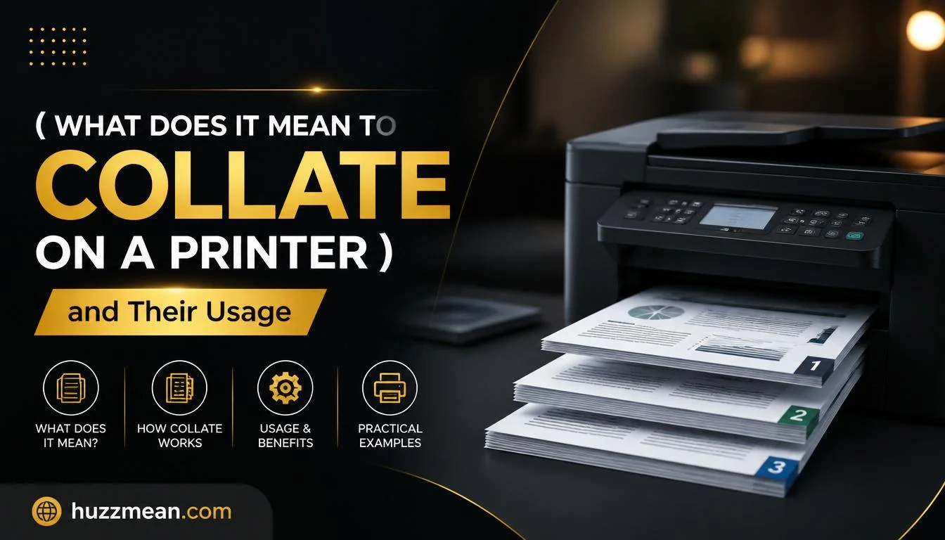 What Does Collate Mean on a Printer