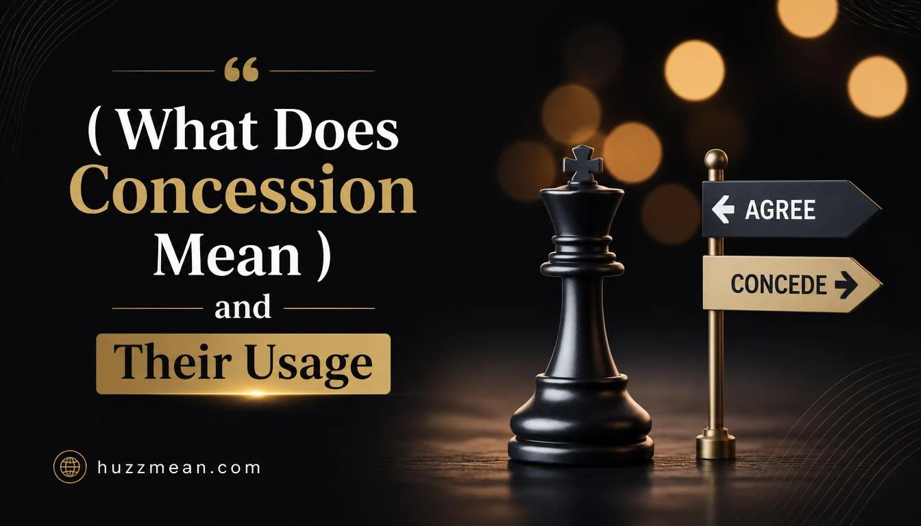 what does concession mean