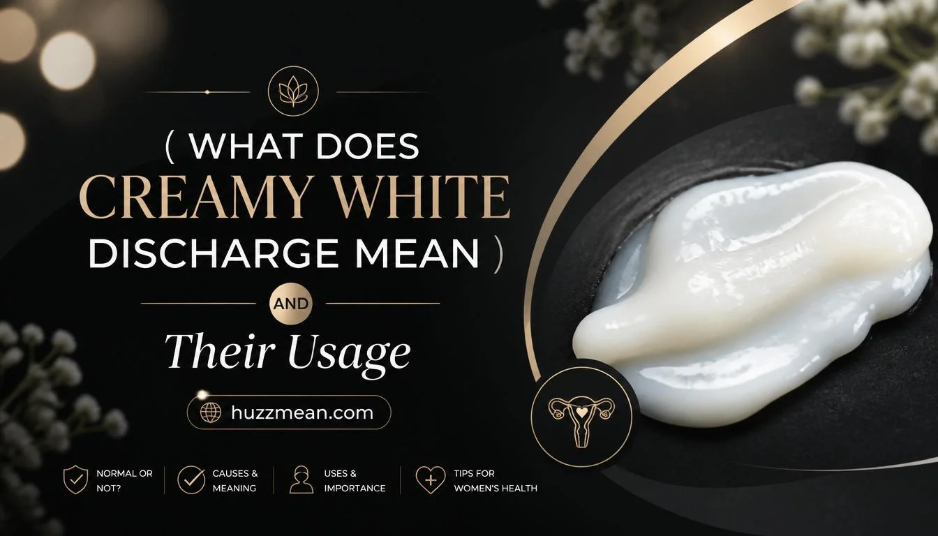 what does creamy white discharge mean