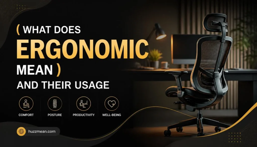 what does ergonomic mean
