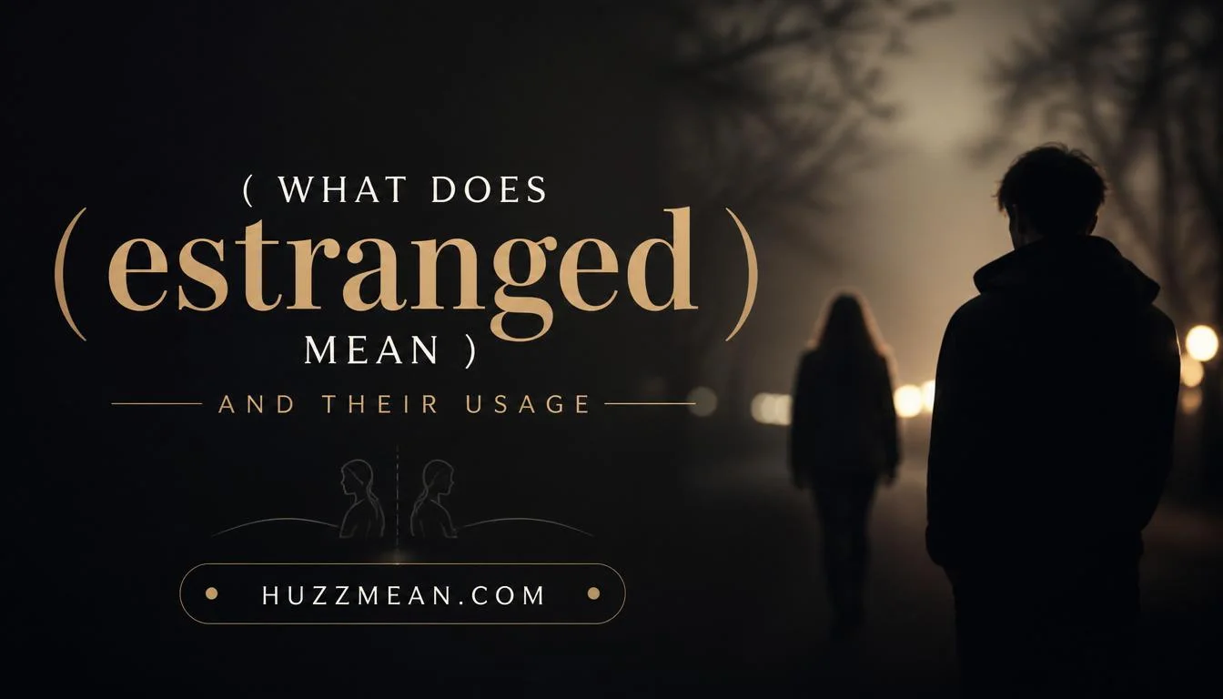 what does estranged mean