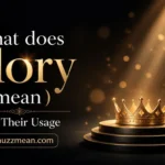 what does glory mean