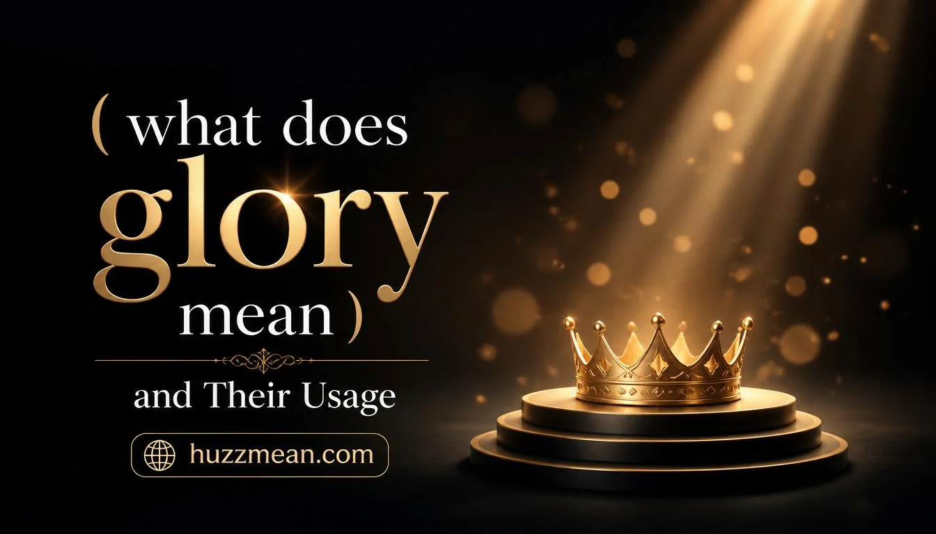 what does glory mean