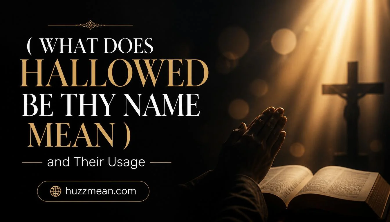 what does hallowed be thy name mean