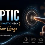 what does haptic mean