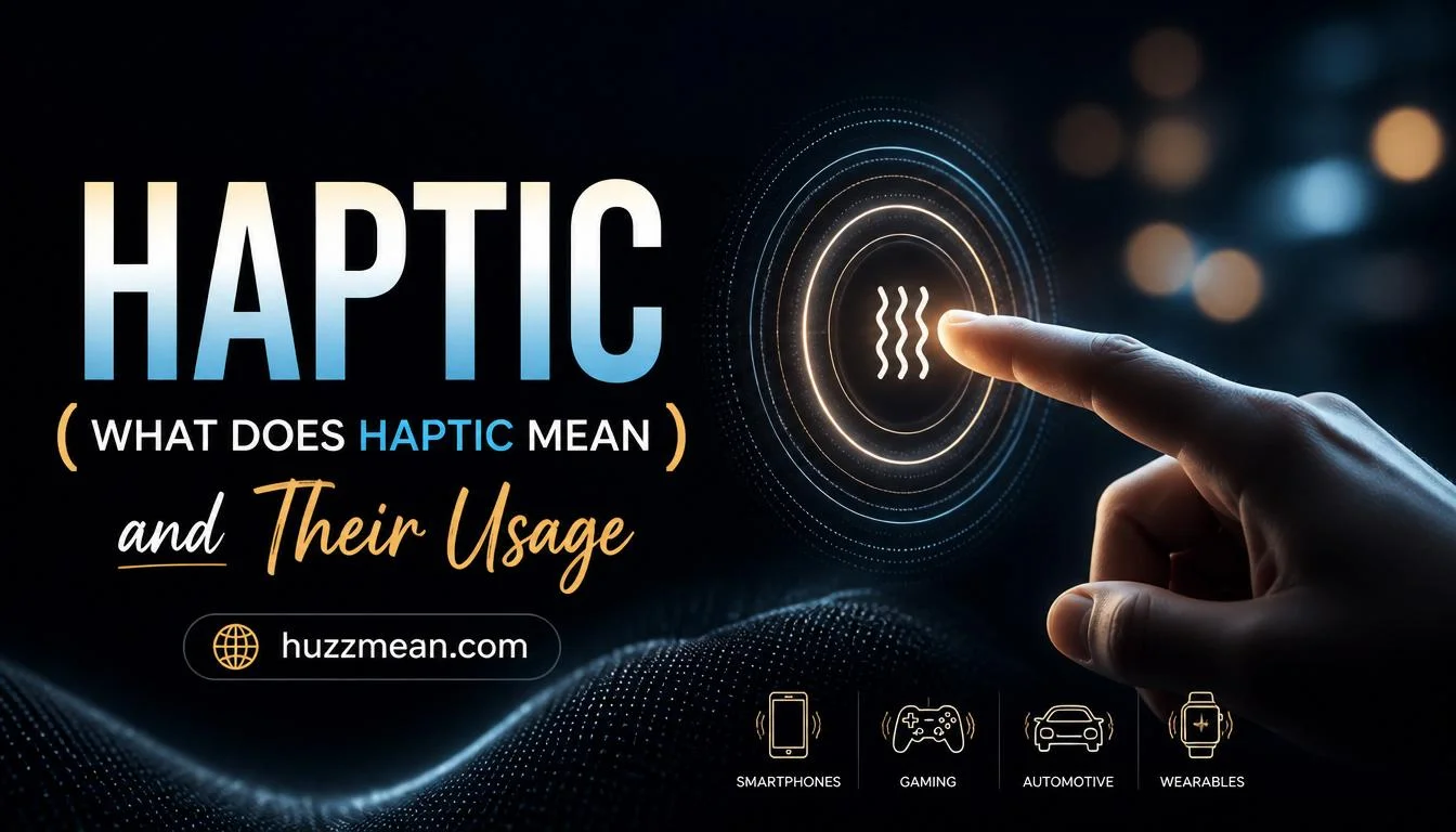 what does haptic mean