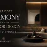 what does harmony mean in interior design