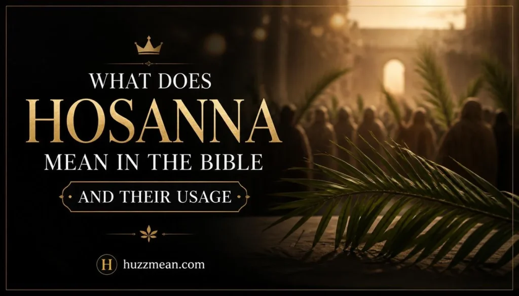 what does hosanna mean in the bible