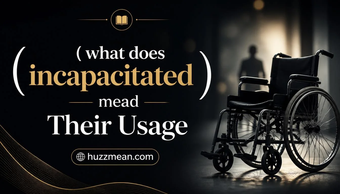 what does incapacitated mean
