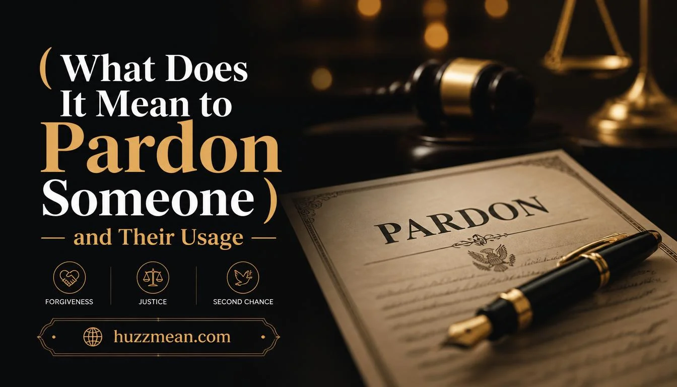 what does it mean to pardon someone