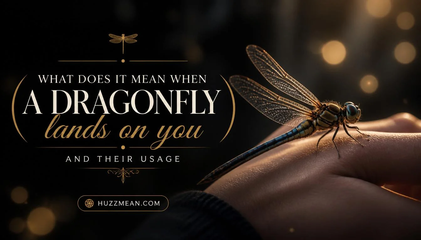 what does it mean when a dragonfly lands on you