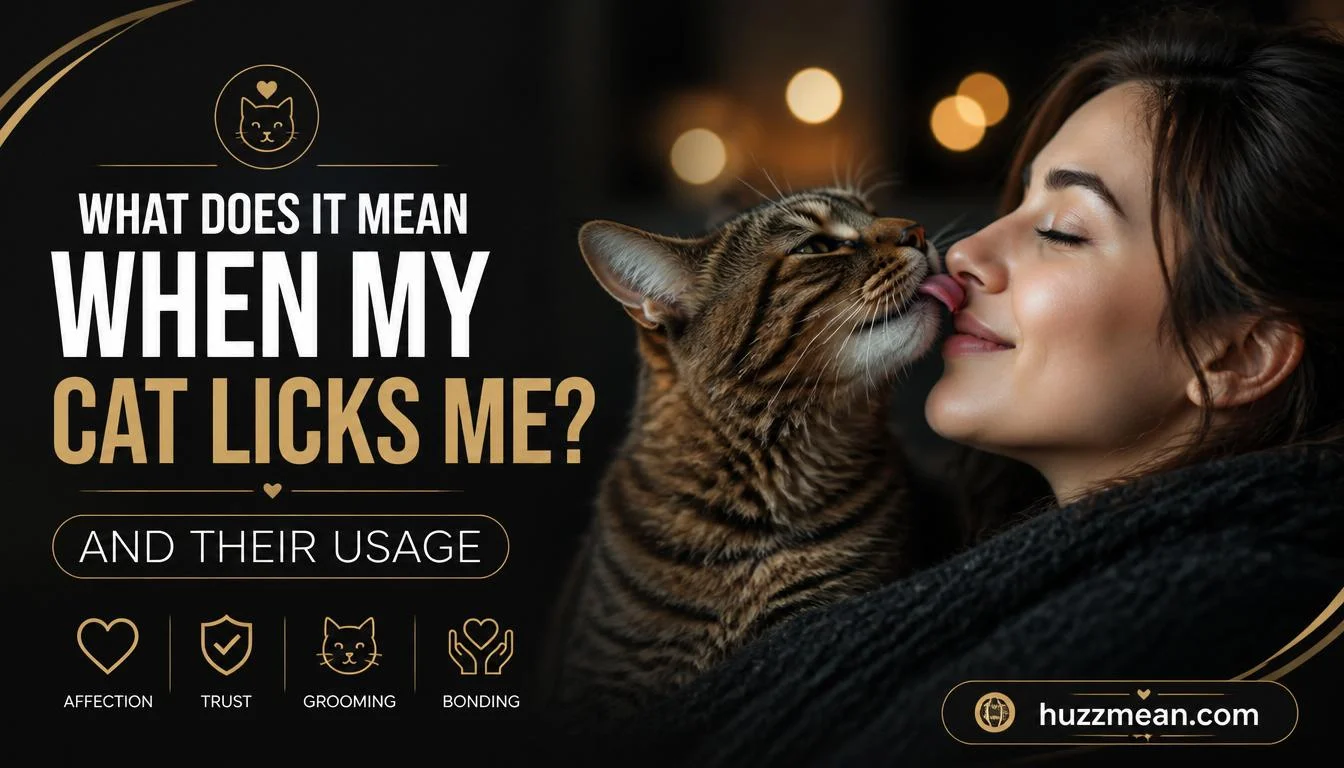 what does it mean when my cat licks me