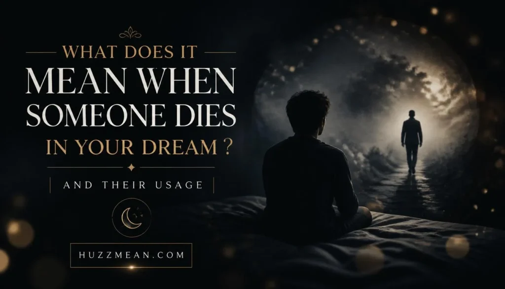 what does it mean when someone dies in your dream