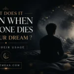 what does it mean when someone dies in your dream