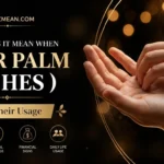 what does it mean when your palm itches