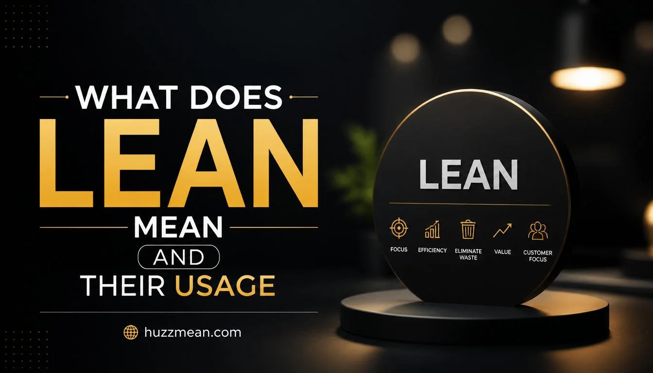 what does lean mean