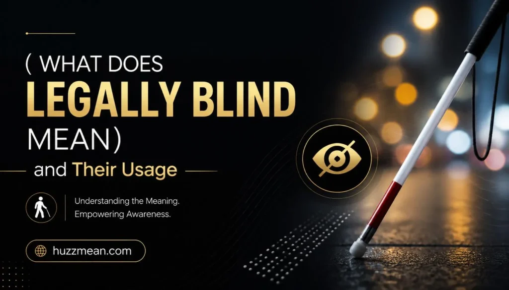what does legally blind mean