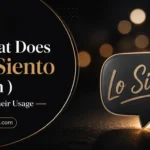 what does lo siento mean