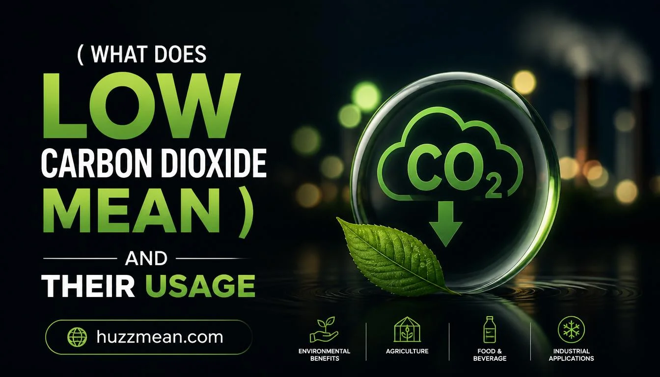 what does low carbon dioxide mean