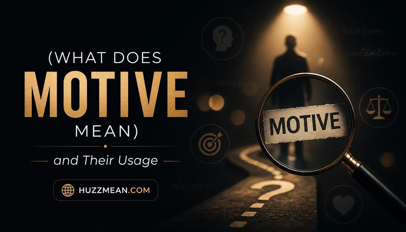 what does motive mean