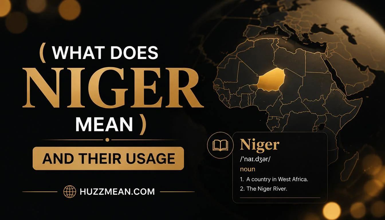 what does niger mean