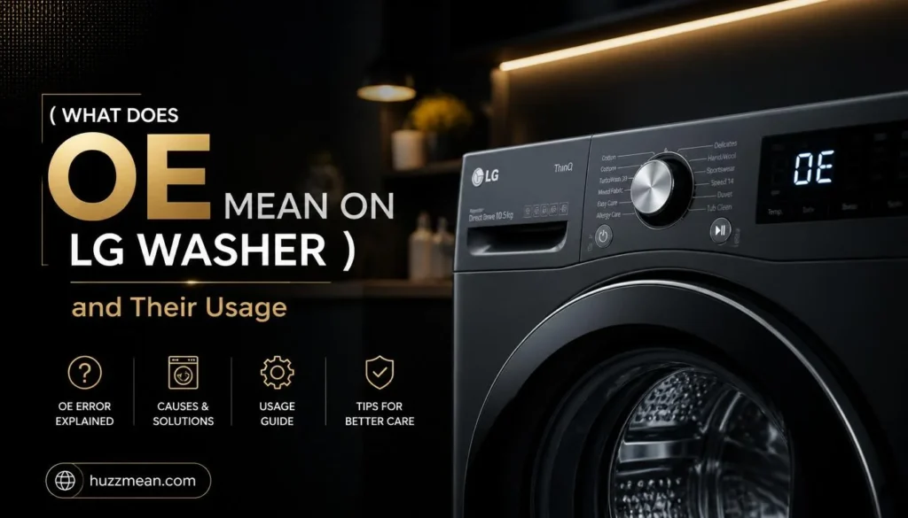 what does oe mean on lg washer