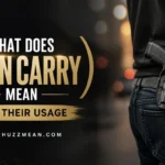 what does open carry mean