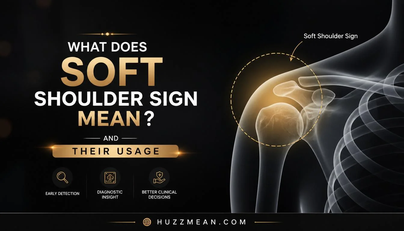 what does soft shoulder sign mean