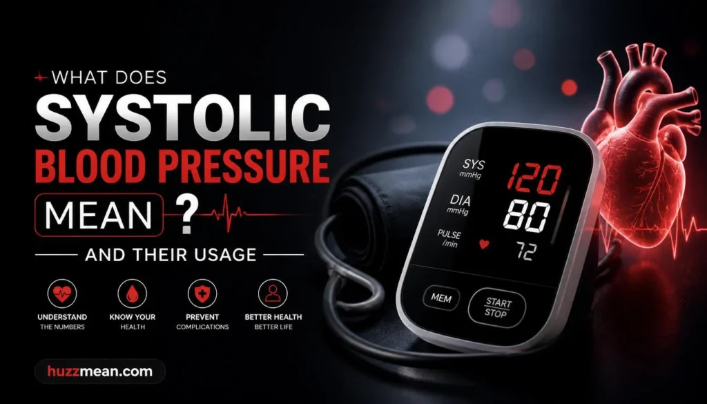 what does systolic blood pressure mean