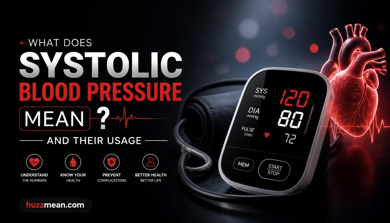 what does systolic blood pressure mean