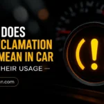 what does the exclamation point mean in car