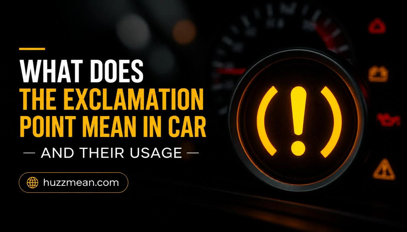 what does the exclamation point mean in car