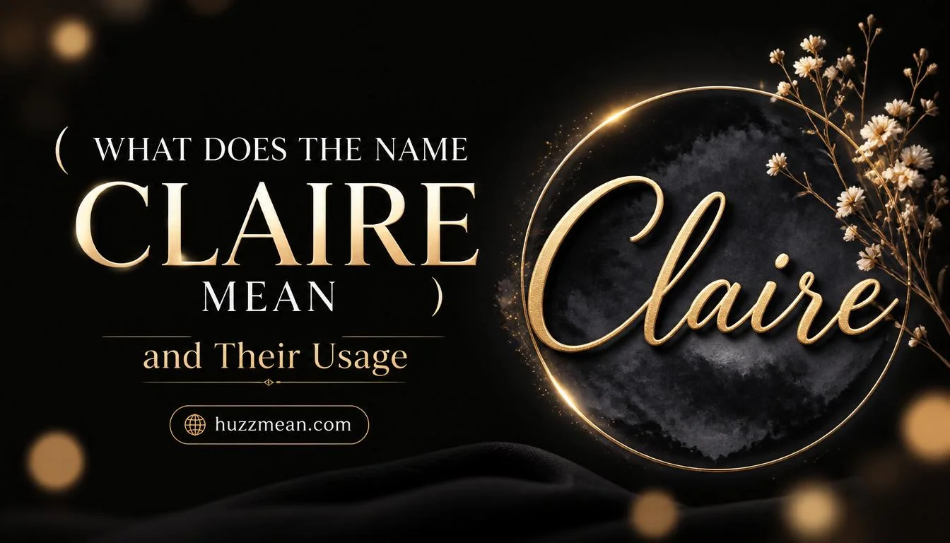what does the name claire mean