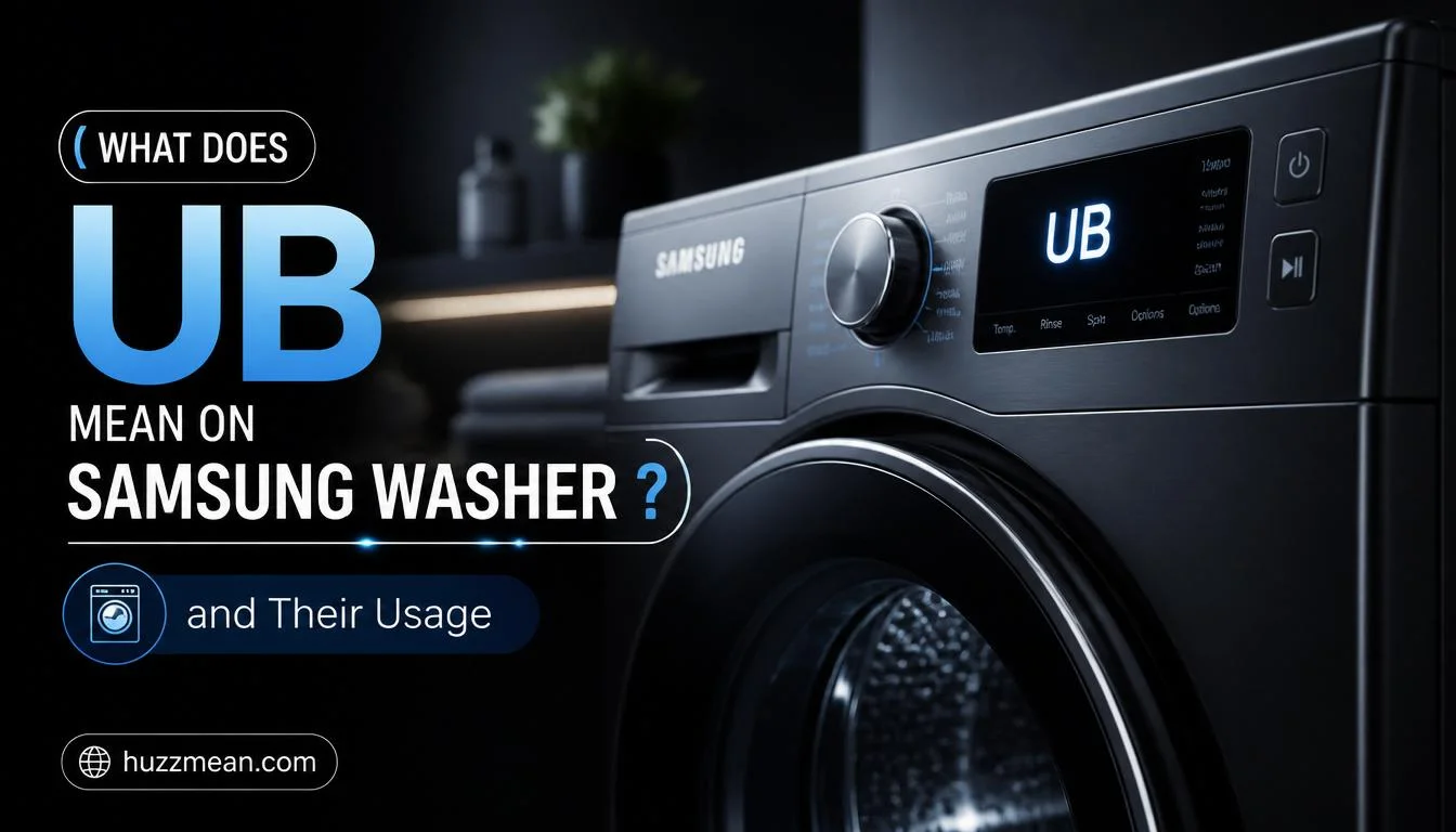 what does ub mean on samsung washer