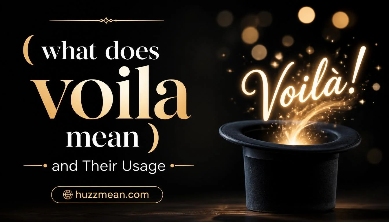 what does voila mean