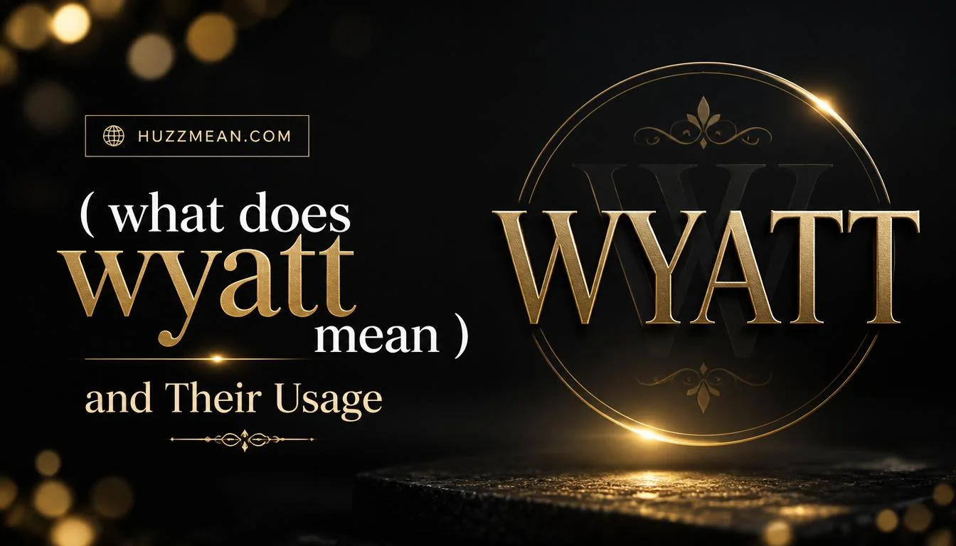 what does wyatt mean