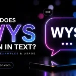 what does wys mean in text