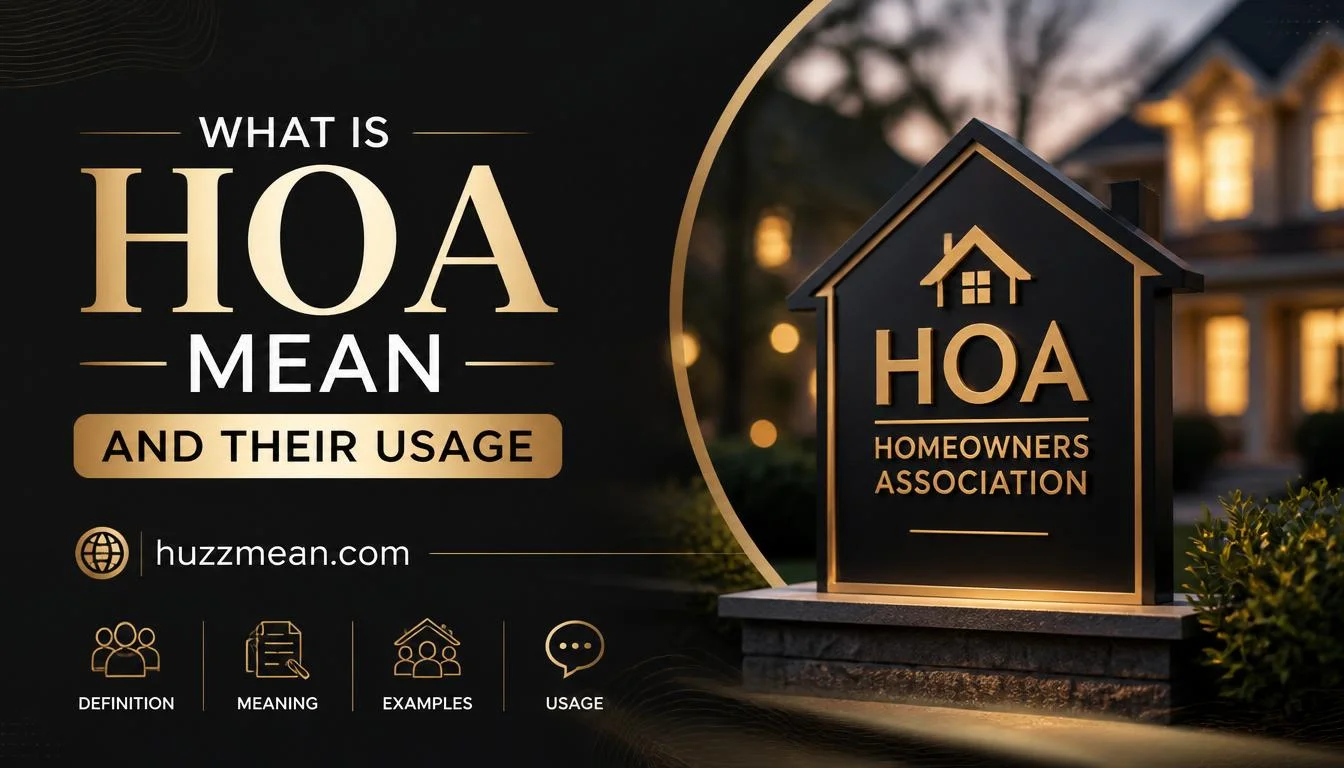 what is hoa mean